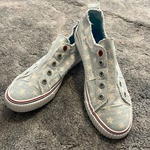 American flag slip on shoes